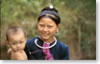 Woman and child of the Lao Huay (Lantene) ethnic minority in Luang Namtha province