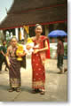 young girls at the Pimaye festival in Luang Prabang