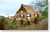 Young ladies of the Koh Moutchi ethnic minority, during a  travel to the Phong Sally province