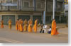 monks collecting food (Savannakhet)