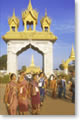 Young girls during the That Luang feast in Vientiane