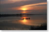 Sunset on the Mekong river